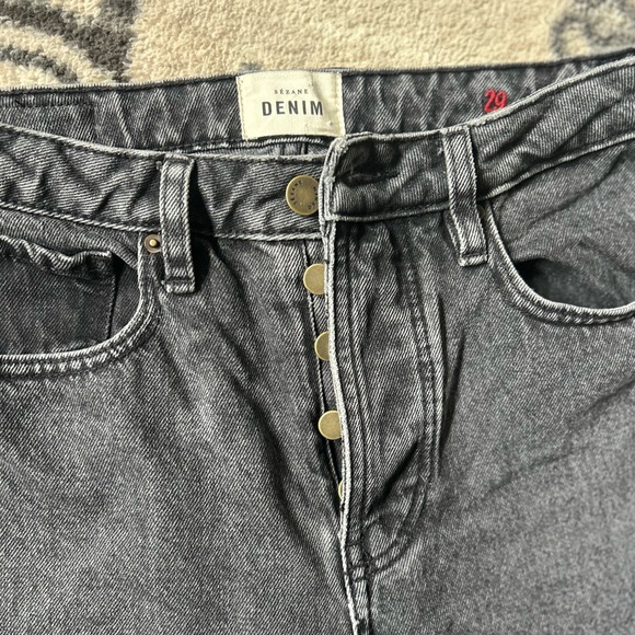 Sezane brut sexy black jeans - Picture 5 of 13